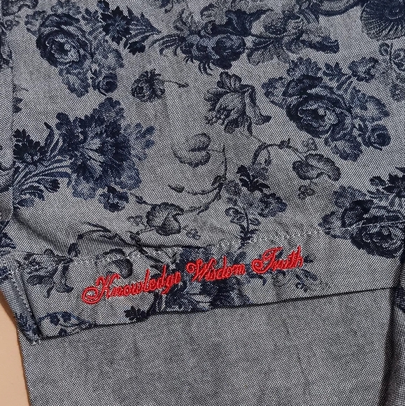 Robert Graham Shirts Floral Men Long Sleeve Button Down Sz2XL Navy Gray - Picture 7 of 12